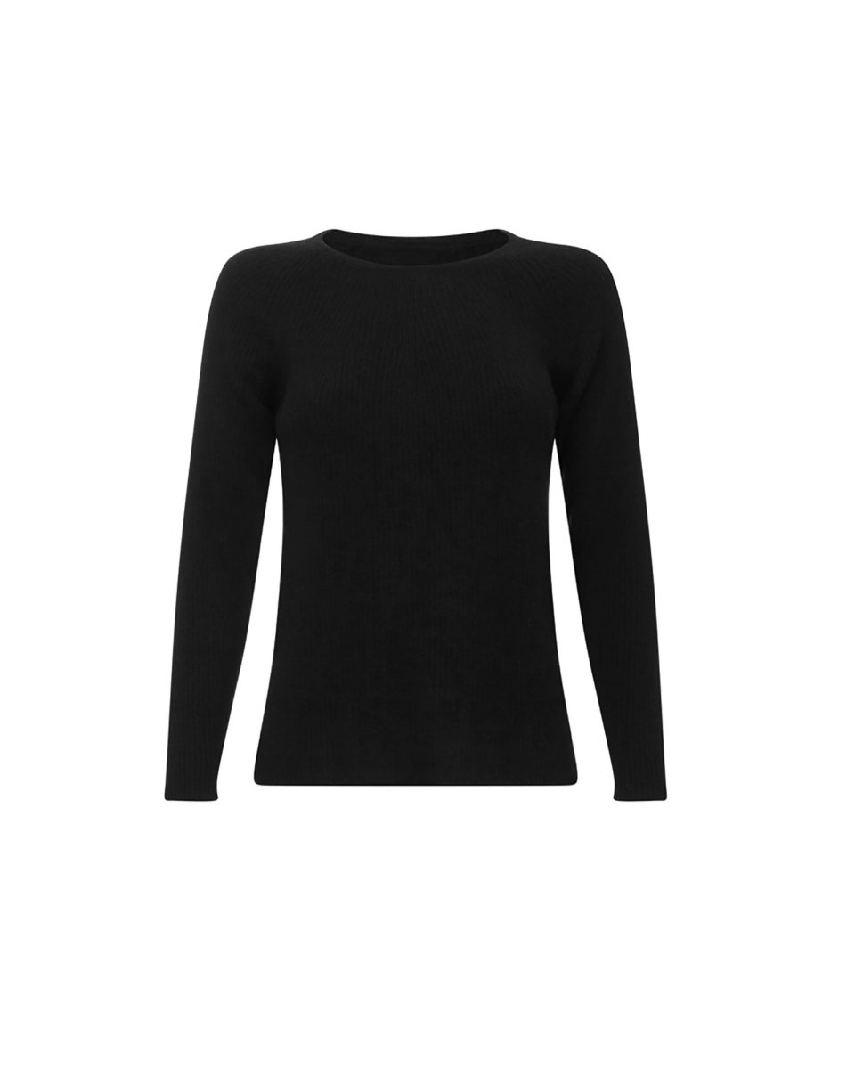Women's Cashmere Ribbed Jumper - LonaScott