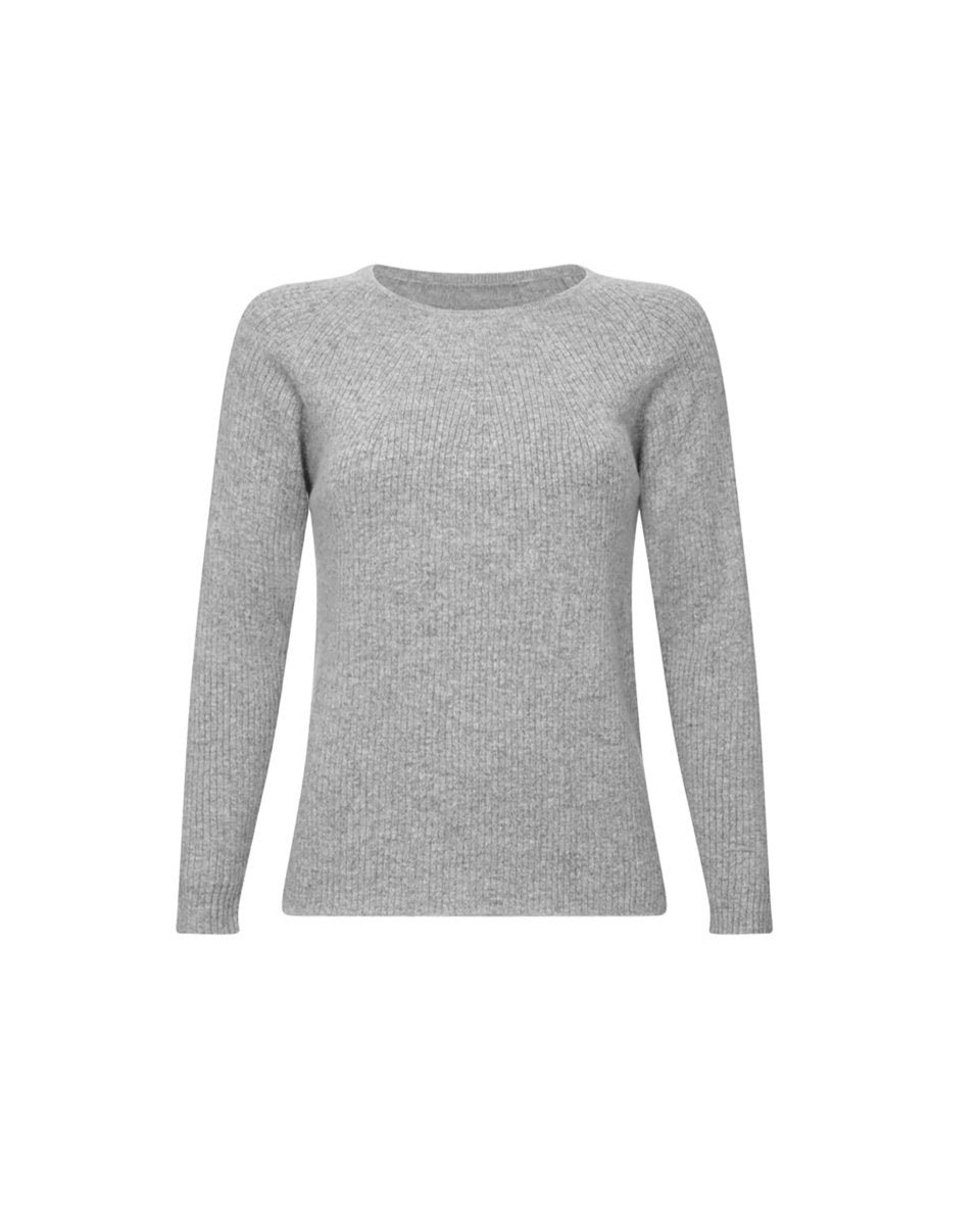Women's Cashmere Ribbed Jumper - LonaScott