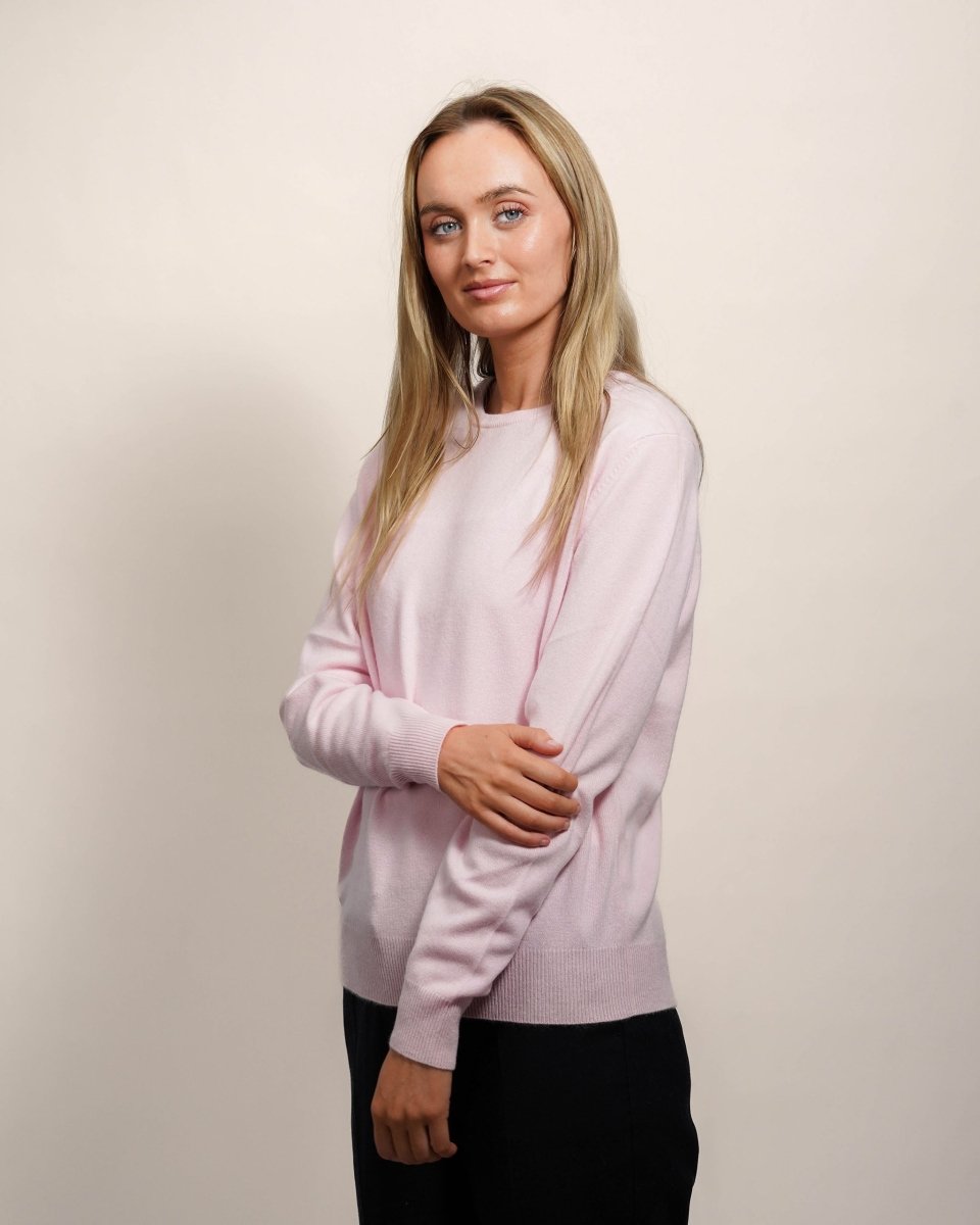 Women's Cashmere Round Neck Jumper - LonaScott