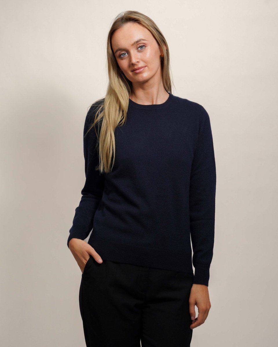 Women's Cashmere Round Neck Jumper - LonaScott