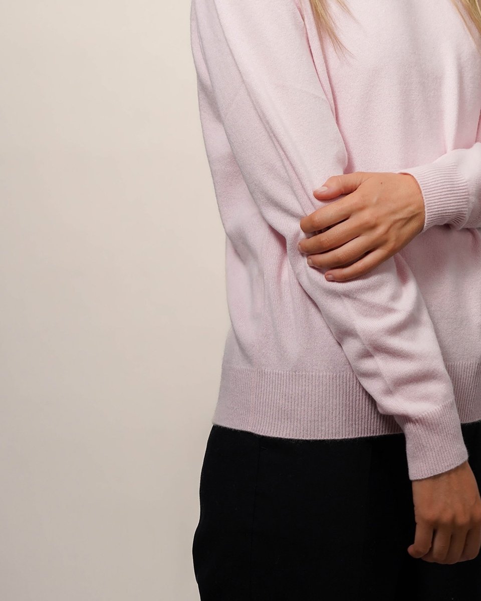 Women's Cashmere Round Neck Jumper - LonaScott