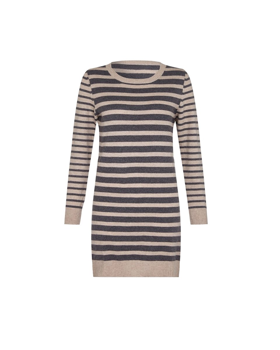 Women's Cashmere Stripy Tunic - LonaScott