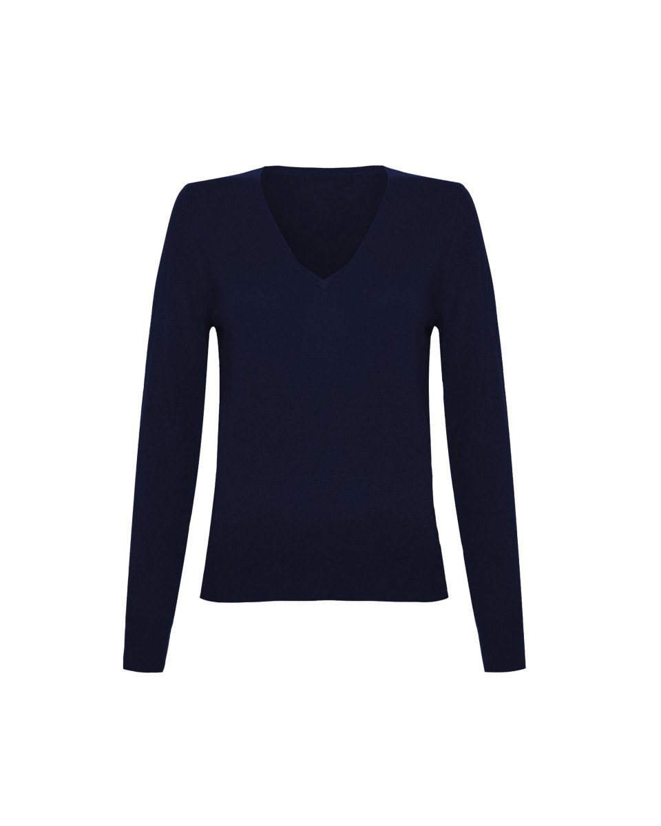 Women's Cashmere V - Neck Jumper - LonaScott