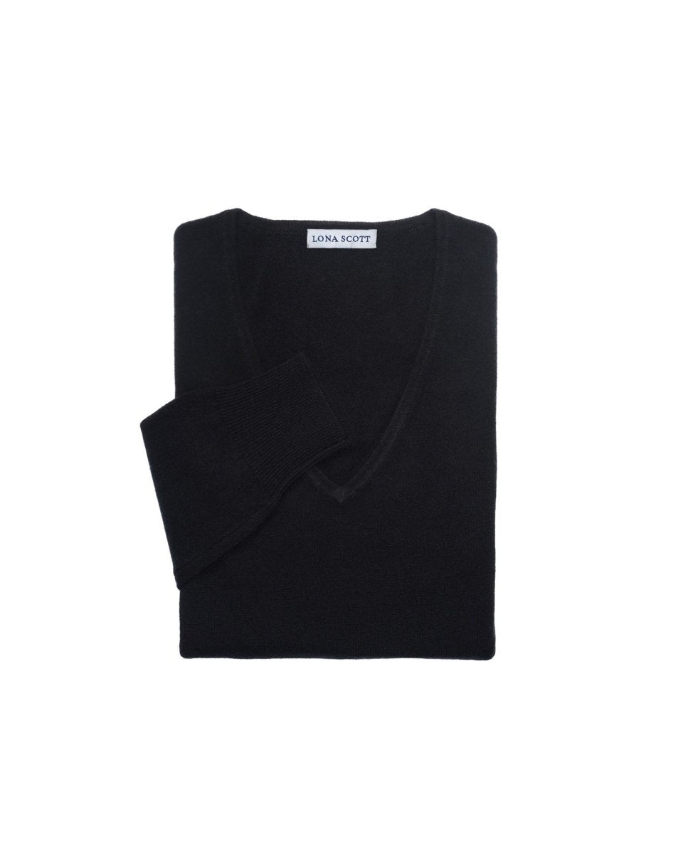Women's Cashmere V - Neck Jumper - LonaScott