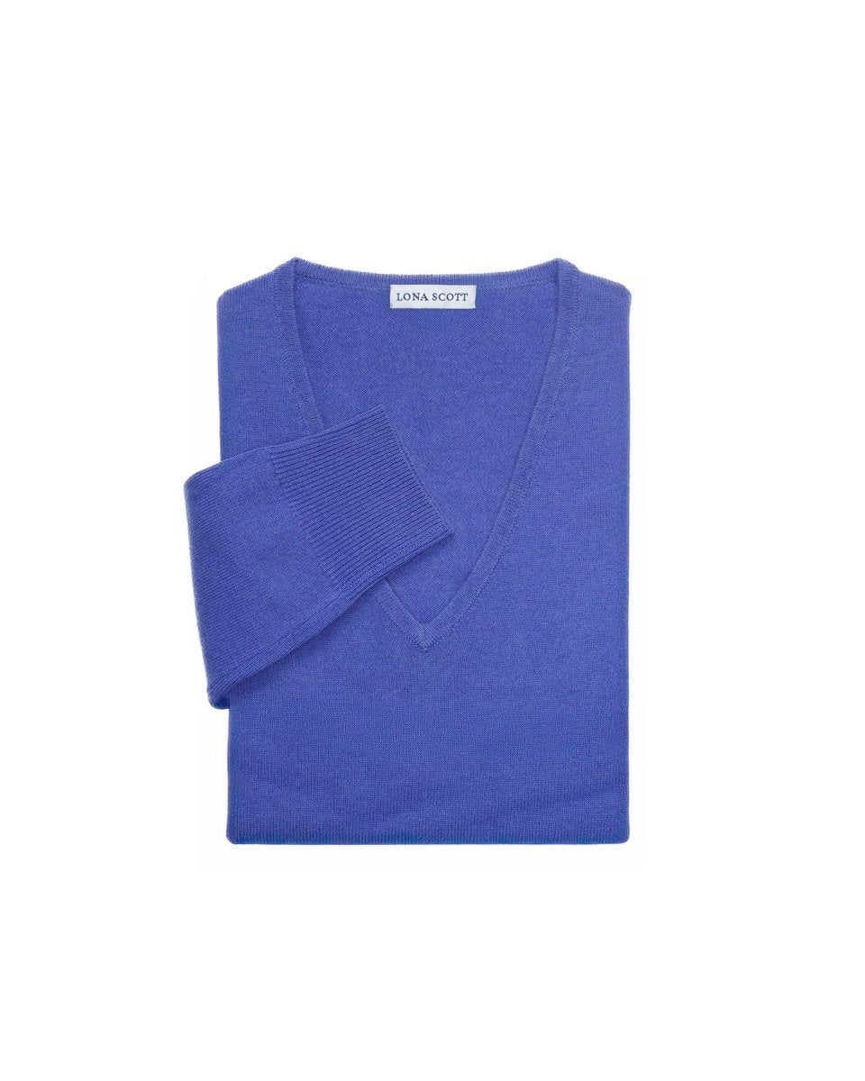 Women's Cashmere V - Neck Jumper - LonaScott
