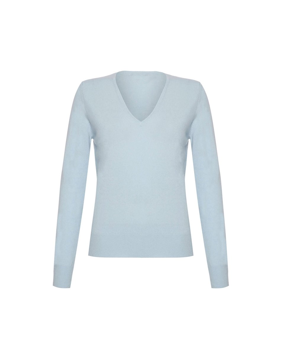 Women's Cashmere V - Neck Jumper - LonaScott