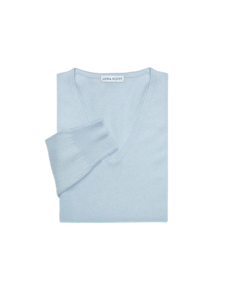 Women's Cashmere V - Neck Jumper - LonaScott