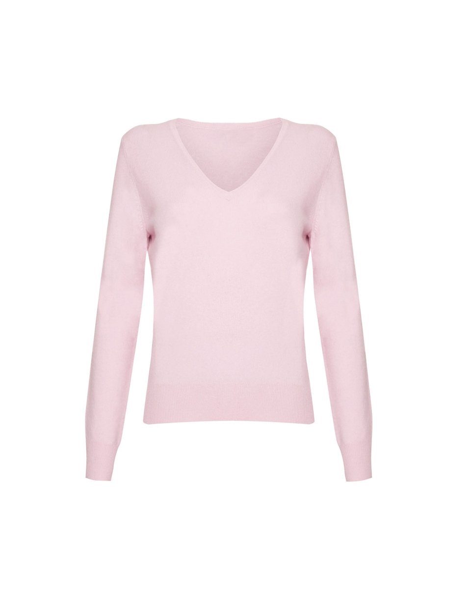 Women's Cashmere V - Neck Jumper - LonaScott