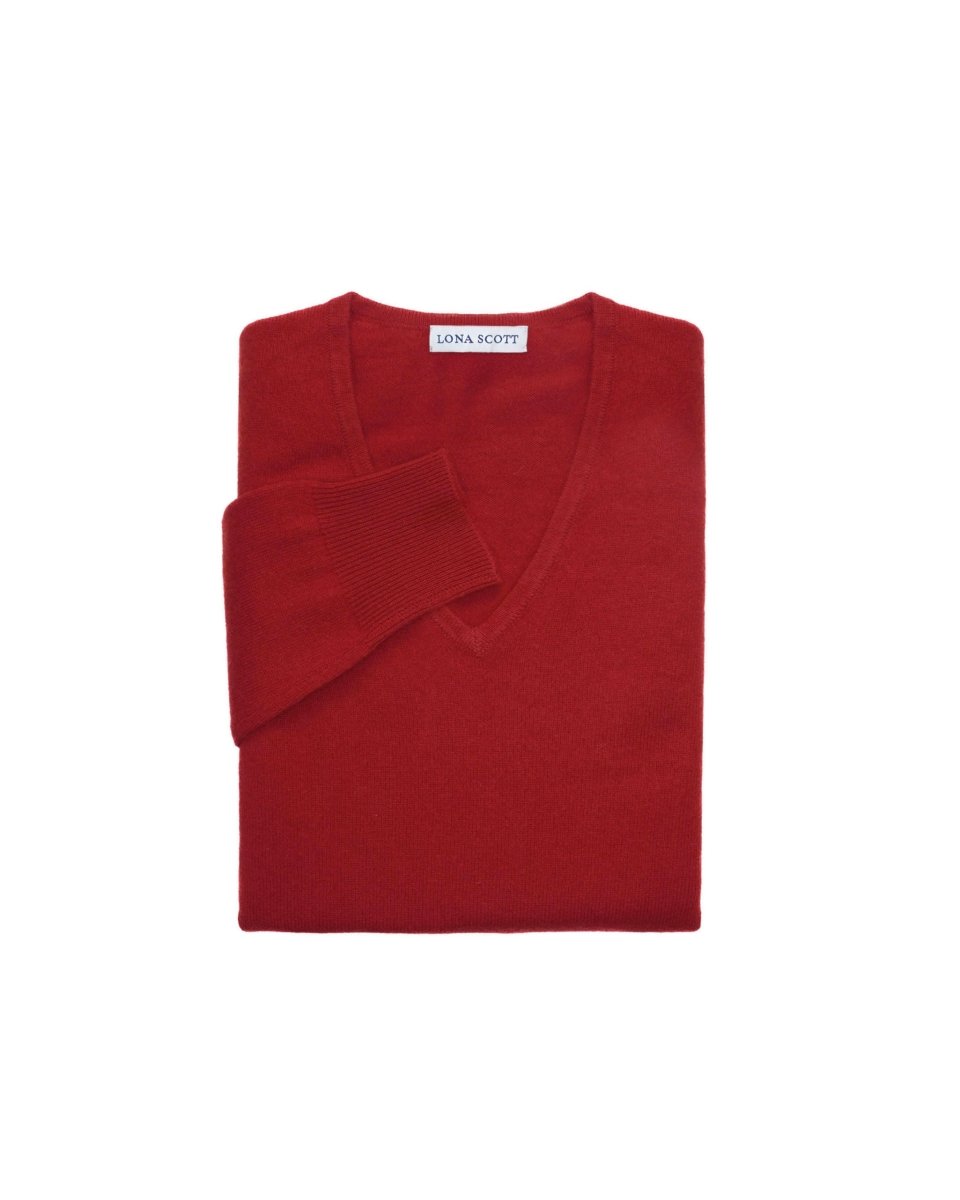 Women's Cashmere V - Neck Jumper - LonaScott