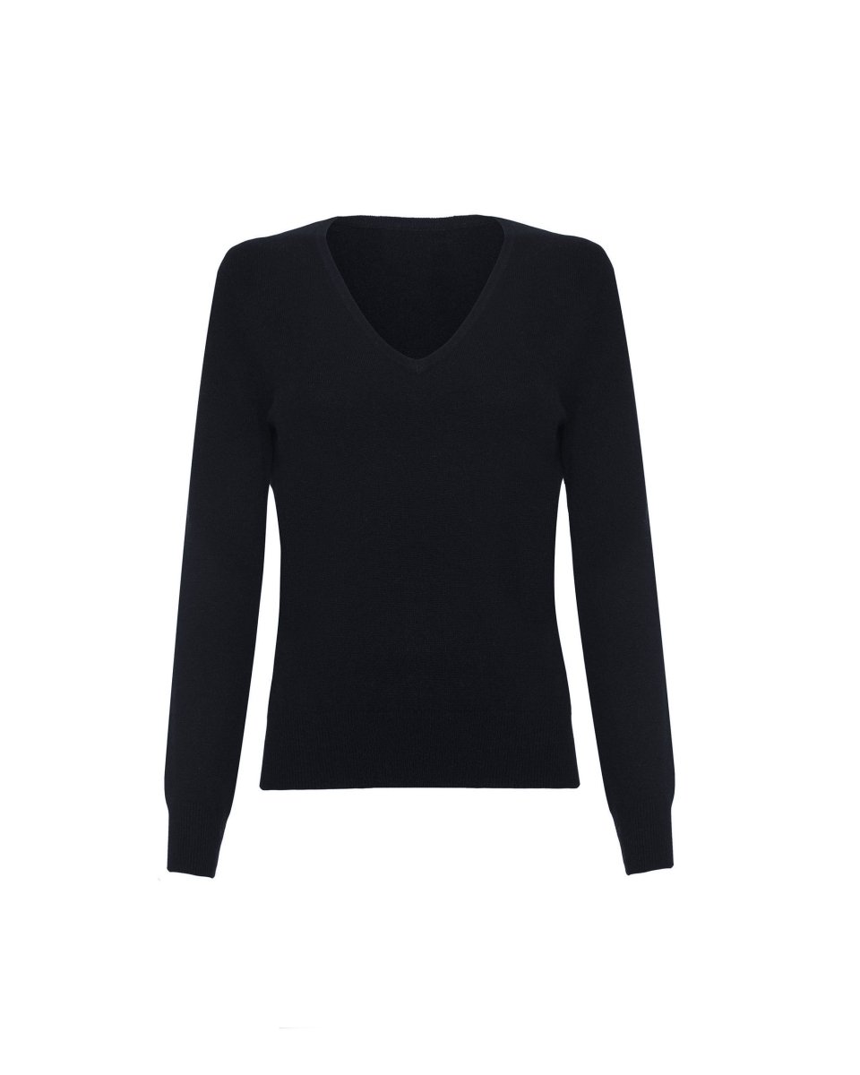 Women's Cashmere V - Neck Jumper - LonaScott