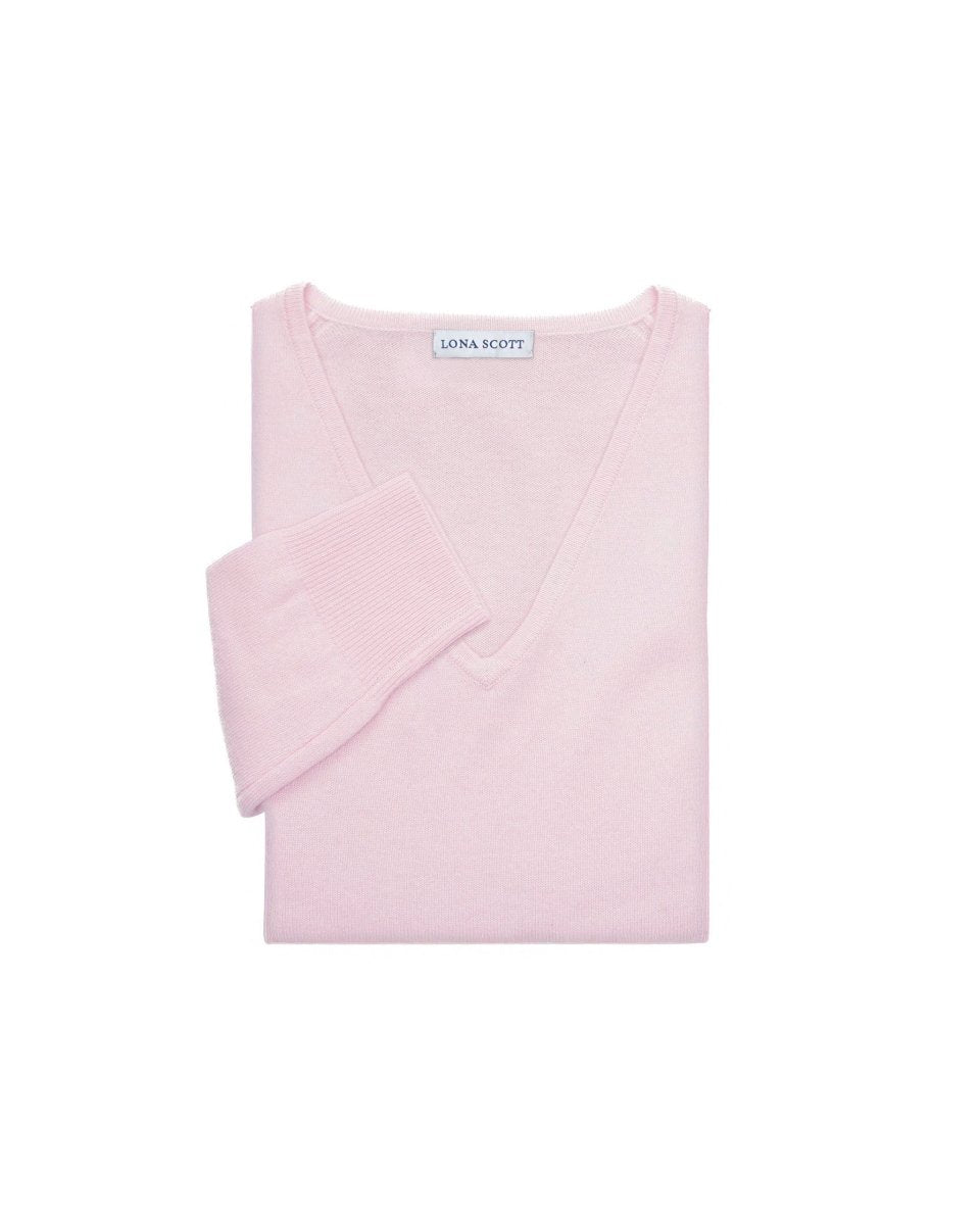 Women's Cashmere V - Neck Jumper - LonaScott