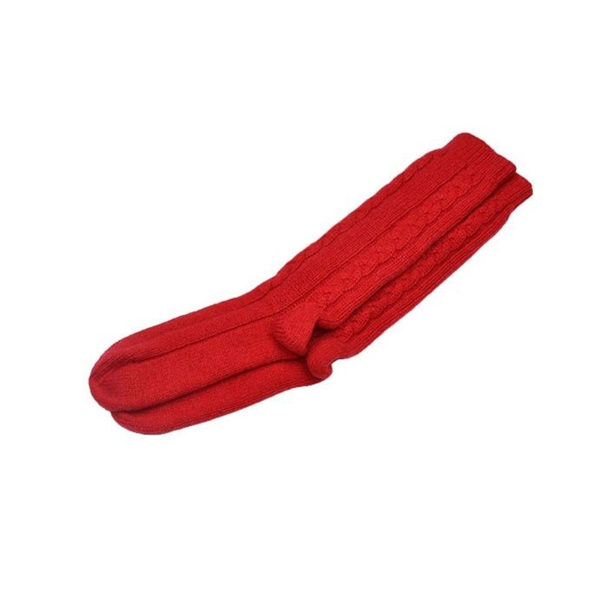 Women's Pure Cashmere Cable Bedsocks - LonaScott