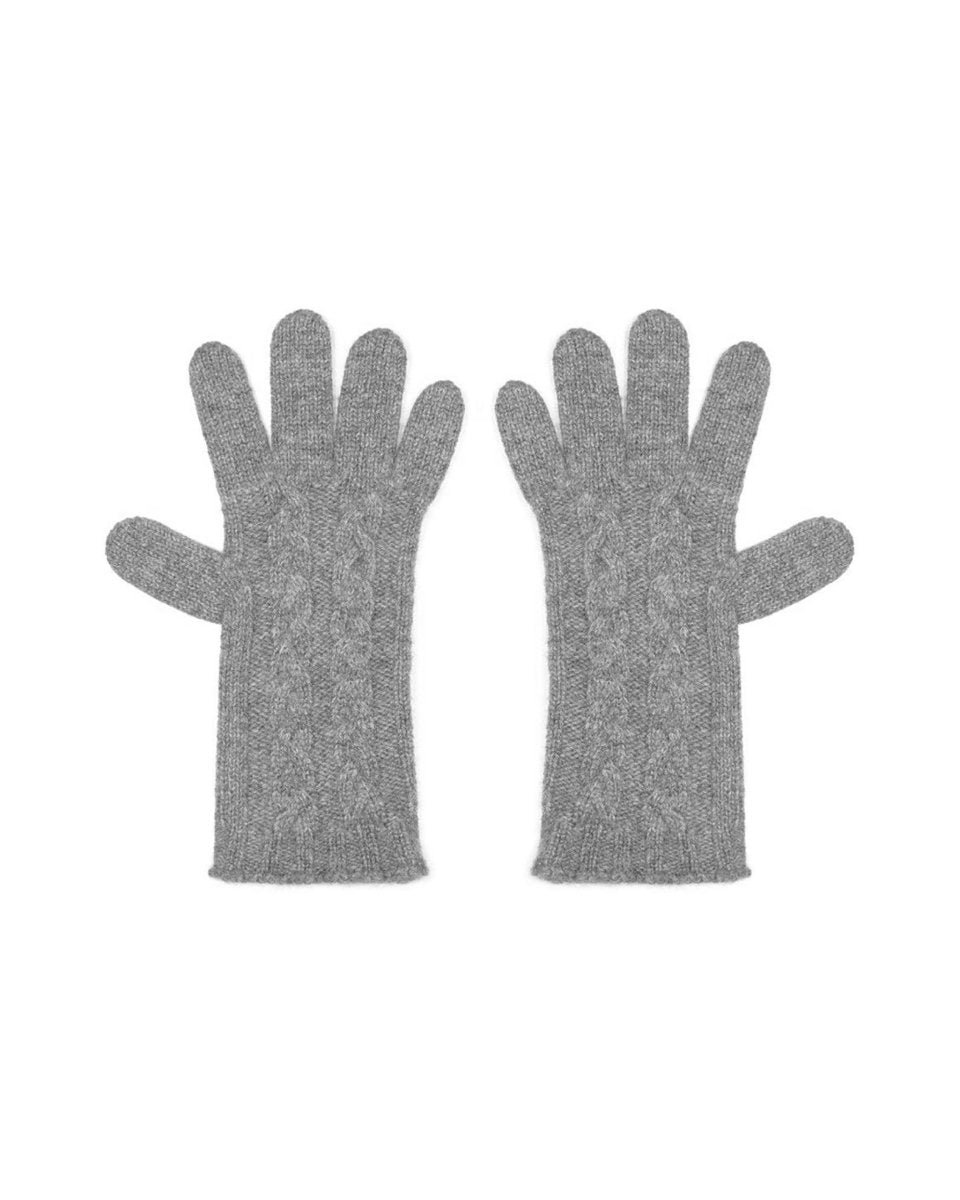 Women's Pure Cashmere Cable Gloves - LonaScott