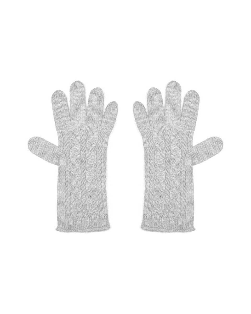 Women's Pure Cashmere Cable Gloves - LonaScott