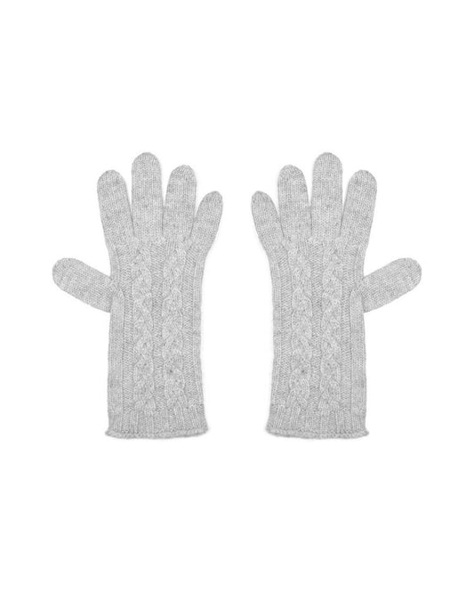 Women's Pure Cashmere Cable Gloves - LonaScott