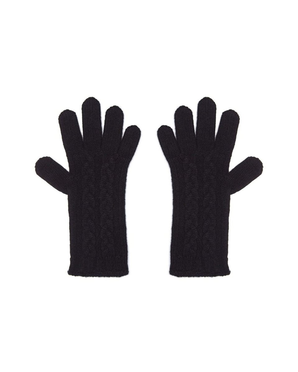 Women's Pure Cashmere Cable Gloves - LonaScott