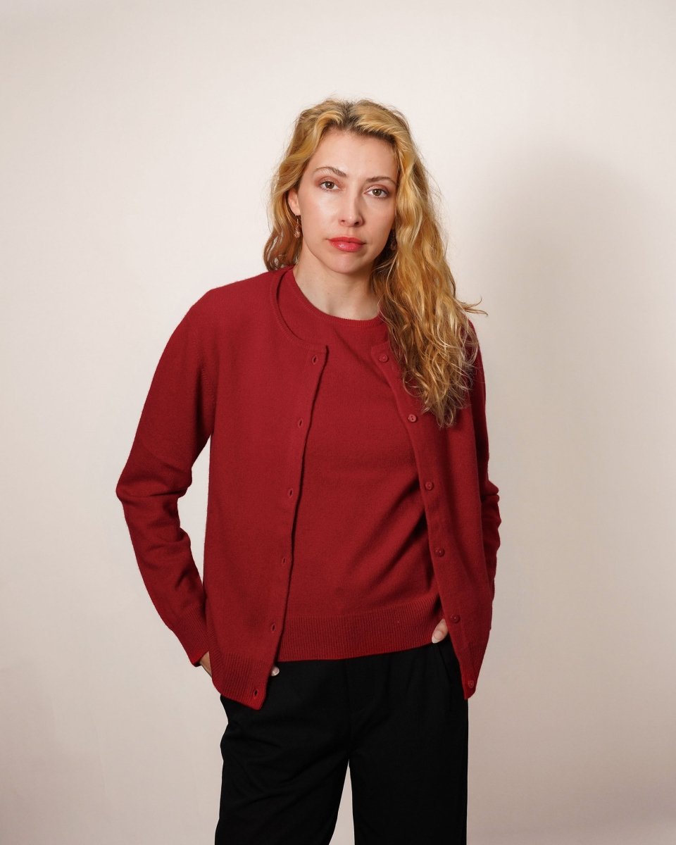Women's Pure Cashmere Cardigan - LonaScott