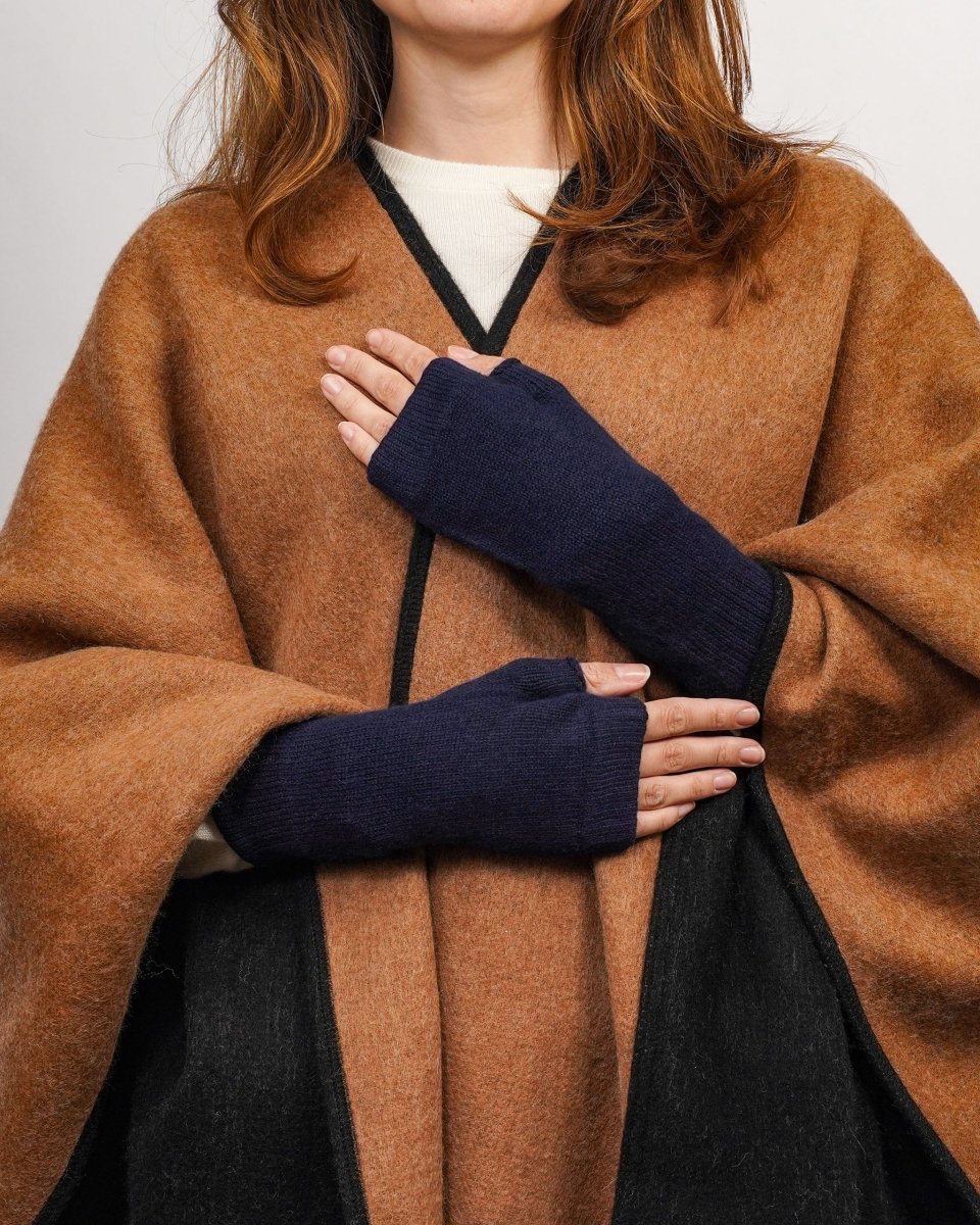 Women's Pure Cashmere Fingerless Mittens - LonaScott